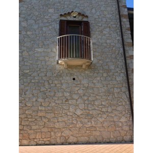  Ringhiera curva per balconcino in acciaio inox aisi 304 satinato
